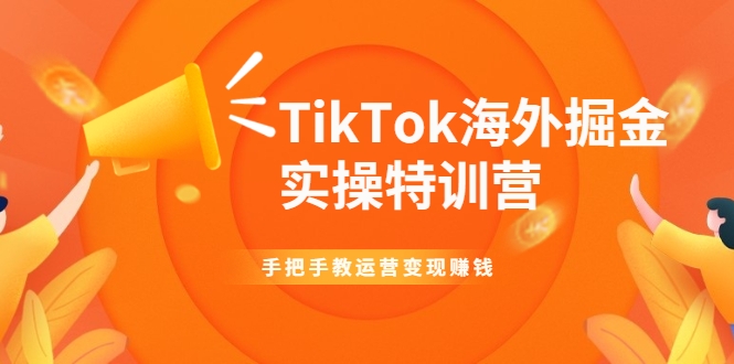 TikTok海外掘金实操特训营：手把手教运营变现赚钱-知一资源网