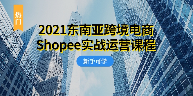 2021东南亚跨境电商Shopee实战运营课程，0基础、0经验、0投资的副业项目-知一资源网