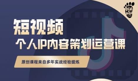 抖音短视频个人ip内容策划实操课,真正做到普通人也能实行落地-知一资源网