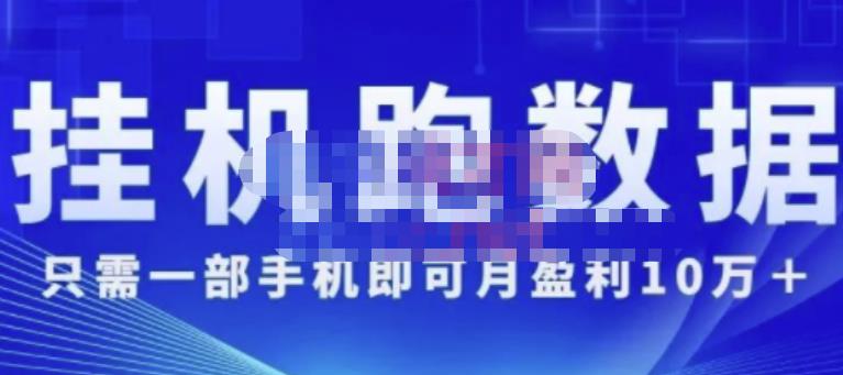 猎人电商:挂机数跑据,只需一部手即机可月盈利10万+(内玩部法)价值4988元-知一资源网