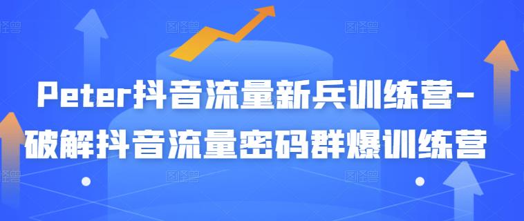 Peter抖音流量新兵训练营-破解抖音流量密码群爆训练营(新兵)-知一资源网