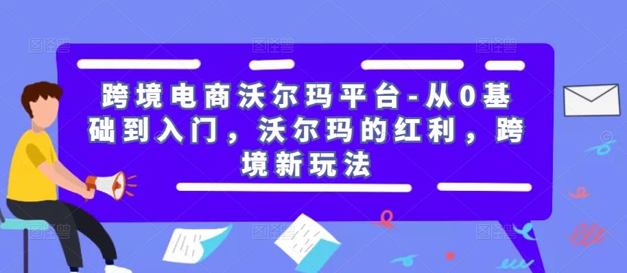 跨境电商沃尔玛平台-从0基础到入门,沃尔玛的红利,跨境新玩法-知一资源网