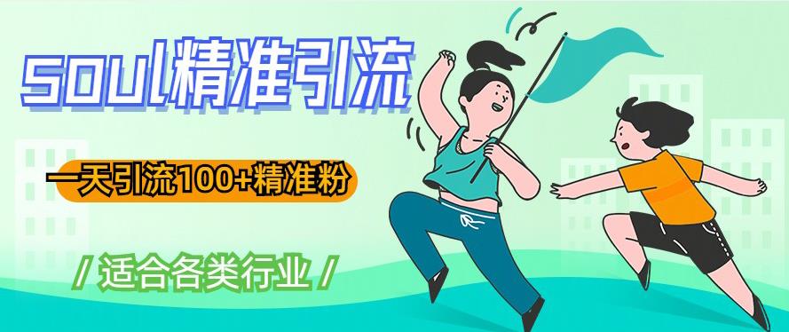 soul精准引流系列课程,一天引流100+精准粉,适合各类行业-知一资源网