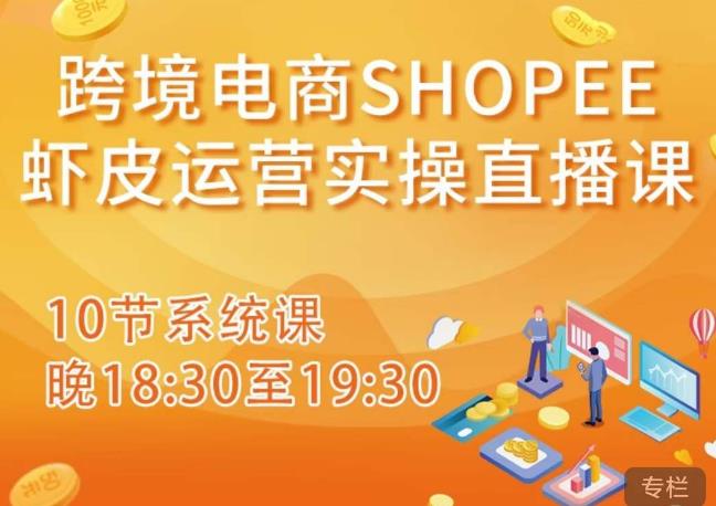 跨境电商Shopee虾皮运营实操直播课，从零开始学，入门到精通（10节系统课）-知一资源网