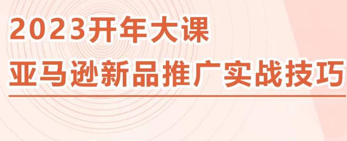 2023亚马逊新品推广实战技巧，线下百万美金课程的精简版，简单粗暴可复制，实操性强的推广手段-知一资源网