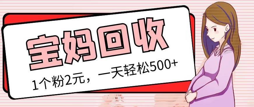 最新宝妈粉回收变现计划及胎教音乐高端变现玩法全套教程!(非老玩法)-知一资源网