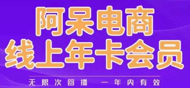阿呆电商线上年会员,阿呆电商干货分享(更新中)-知一资源网