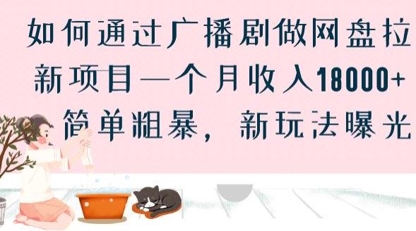 如何通过广播剧做网盘拉新项目一个月收入18000+，简单粗暴，新玩法曝光【揭秘】-知一资源网