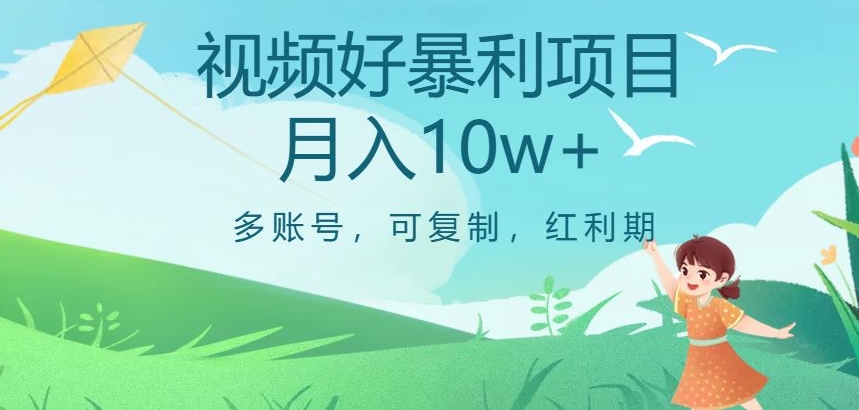 视频号暴利项目,多账号,可复制,红利期,月入10w+【揭秘】-知一资源网