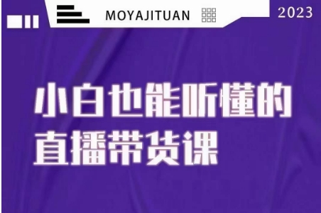 大威本威·能听懂的直播带货课,小白也能听懂,20节完整-知一资源网