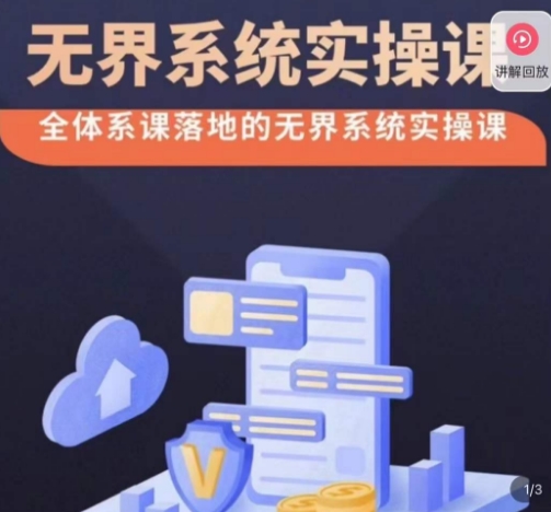 老衲·无界系统实操课,全体系落地无界改版后选择、出价、高投产做付费引流-知一资源网