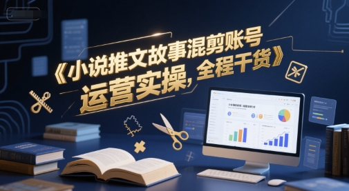 小说推文故事混剪账号运营实操，全程干货-知一资源网