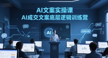 AI文案实操课，AI成交文案底层逻辑训练营-知一资源网