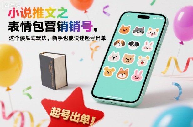小说推文之表情包营销号，这个傻瓜式玩法，新手也能快速起号出单-知一资源网