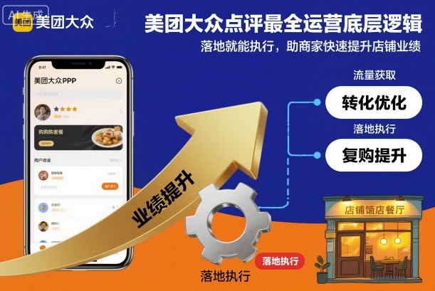 美团大众点评最全运营底层逻辑，落地就能执行，助商家快速提升店铺业绩-知一资源网