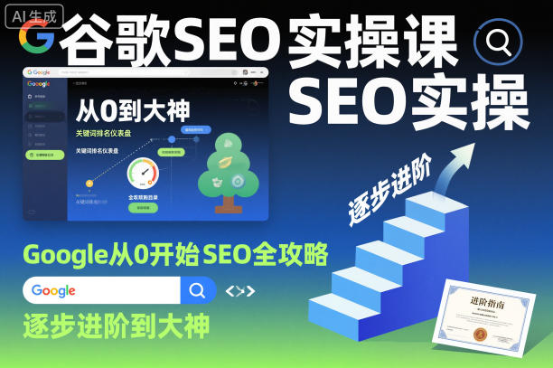 谷歌SEO实操课，Google从0开始SEO全攻略，逐步进阶到大神-知一资源网