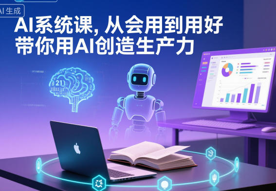 AI系统课，从会用到用好，带你用AI创造生产力-知一资源网
