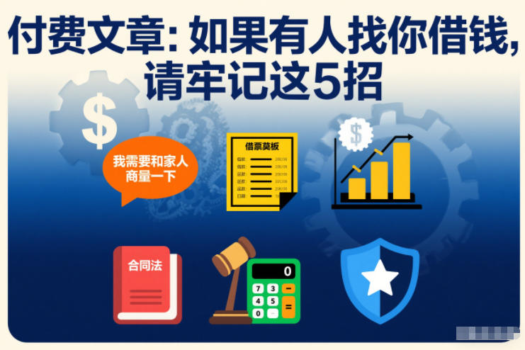 付费文章：如果有人找你借钱，请牢记这5招-知一资源网