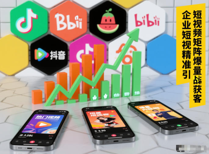 企业短视频精准引流矩阵获客，短视频矩阵爆量战法-知一资源网