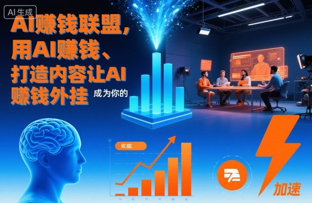 AI賺钱联盟，用AI賺钱、打造内容让AI成为你的賺钱外挂-知一资源网