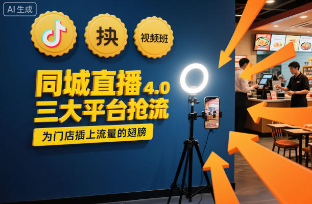 同城直播实操班4.0，三大平台抢流，为门店插上流量的翅膀-知一资源网