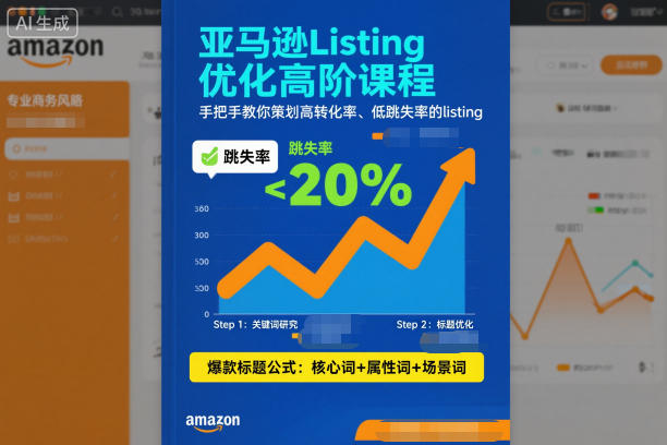 亚马逊Listing优化高阶课程，手把手教你策划高转化率、低跳失率的listing-知一资源网