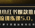 小红书爆款推广引流训练课5.0,手把手带你玩转小红书(17节实操视频+话术)-知一资源网