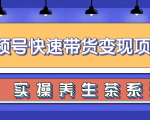 柚子视频号带货实操变现项目,零基础操作养身茶月入10000+-知一资源网