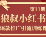 狼叔小红书爆款推广引流训练课第11期,手把手带你玩转小红书-知一资源网