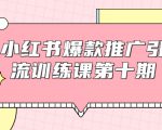 小红书爆款推广引流训练课第十期,手把手带你玩转小红书,轻松月入过万-知一资源网