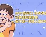 2021新风口-拼多多虚拟店：可多店批量操作，每个店一天收入在200-1000-知一资源网