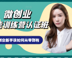 微创业全能训练营认证班课程，从理论知识与实际案例手把手指导创业新手如何从零到有-知一资源网