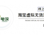 龟课·淘宝虚拟无货源电商5期,全程直播 现场实操,一步步教你轻松实现躺赚-知一资源网