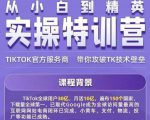 Seven漆·2022Tiktok从小白到精英实操特训营，带你掌握Tiktok账号运营-知一资源网