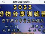 萌飞好物·2022抖音好物分享训练营，当下风口带货变现模式，从入门到精通-知一资源网