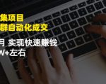 虚拟图集项目:矩阵站群自动化成交,3-5个月实现快速赚钱月入1W+左右-知一资源网