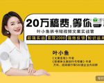 叶小鱼21天短视频文案拆书营，学完轻松搞定各类书单短视频文案-知一资源网