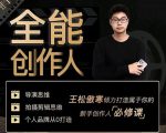 王松傲寒·全能创作人思维课,帮你打造创作人IP,全面提升导演思维-知一资源网