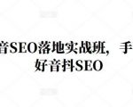 王通·抖音SEO落地实战班,手手带你做好音抖SEO-知一资源网