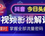 嚴如意·中视频影视解说—掌握流量密码,自媒体运营创收,批量运营账号-知一资源网