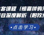 京东撸货全套课程（惊喜拼购），京东撸货项目深度解析（附软件）-知一资源网