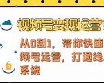 视频号变现运营,视频号+社群+直播,铁三角打通视频号变现系统-知一资源网
