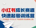 小红书成长赛道快速起号训练营,不露脸不写长文不拍视频,0粉丝冷启动变现之路-知一资源网