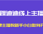 暴躁迪迪线上主播课，金牌主播教新手小白如何开播-知一资源网