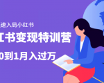 小红书变现特训营:带你快速入局小红书,从0到1月入过万-知一资源网