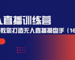 无人直播训练营:手把手教您打造无人直播操盘手(16节课时)-知一资源网
