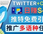 通过Twitter推广CPA Leads,日赚46.01美元 - 免费的CPA联盟推广模式-知一资源网
