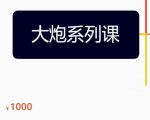 大炮拼多多运营系列课,各类玩法合集,拼多多运营玩法实操-知一资源网