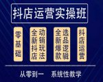 他创传媒·抖音小店系统运营实操课,从零到一系统性教学,抖店日出千单保姆级讲解-知一资源网