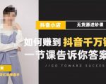 梨子会·抖店无货源进阶冲刺课,如何赚到抖音千万销售,这套课程会告诉你答案-知一资源网